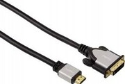 Kabel Hama HDMI - DVI-D 1.8m srebrny (54533)