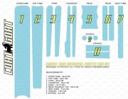 FOLIA/NAKLEJKI OCHRONNE NA ROWER GRAVEL/TREKKING - ZESTAW UNIWERSALNY - XL