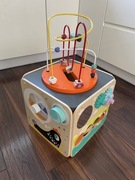 Duża drewniana kostka edukacyjna z pętlą Janod