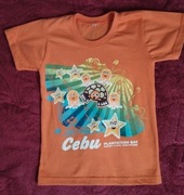  Pomarańczowa bluzka bluzeczka koszulka t-shirt dla dziewczynki chłopca 104