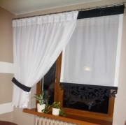 Firany- ekran z ażurem i boczek