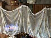 Gotowa firanka z brązem 150x400