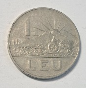 615. Moneta Rumunia 1 lej 1966 rok  