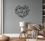 Serce czarne do postawienia,powieszenia 