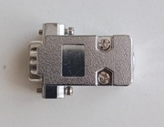 Wtyk D-SUB typ DB9 męski 9 pin, obudowa metalizowana.