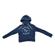 Bluza damska granatowa z kapturem z nadrukiem S Pull&Bear