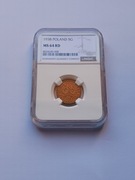 5 groszy   1938    NGC  MS 64 RD  !!!