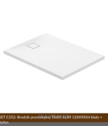 Brodzik  CERSANIT prostokątny TAKO SLIM 120x90X4 biały + syfon - NOWY