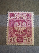 znaczek skarbowy znak opłata skarbowa 500 zł złotych PRL
