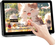 Mały monitor, ekran dotykowy, przenośny monitor 8 cali, HD 800 x 480 HDMI