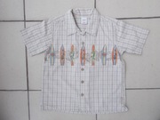 NEXT KOSZULA krótki rękaw KRATKA JASZCZURKI 86-92  