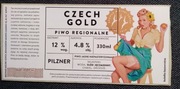Czech gold Pilzner 4.8% browar Miejski Sopot 