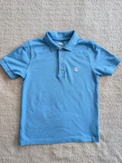 Niebieska elegancka bawełniana bluzka koszulka polo Timberland 128 jak nowa