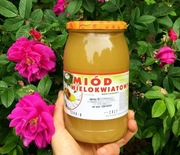 Polski miód wielokwiatowy 2024 od pszczelarza PZP odczulanie alergie