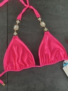 Beach Bunny Góra Od Stroju Kąpielowego Raja Neonowy Róż Biżuteryjny Nowa L