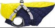 Kurtka dla psa Zimowa Wodoodporna Granatowo Żółta Rozmiar M