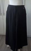 Eleganckie czarne spodnie kuloty Monnari 38 M wiskoza szerokie nogawki