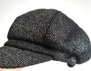 Czapka z Daszkiem Srebrno-Czarna Rozmiar L