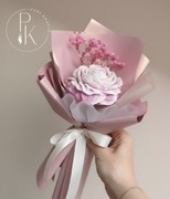 Bukiecik z świecy sojowej - prezent 