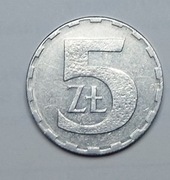 Moneta 5 złotych - 1990 rok