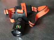 Latarka czołowa czołówka gniazdo typ-C + 2 akumulatory