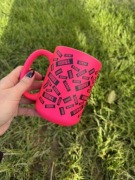 Kubek różowy 450 ml kurwa kurwa kurwa