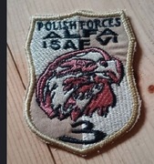 Naszywka wojskowa isaf Afganistan 
