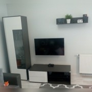 Zestaw witryna szafka rtv półka 