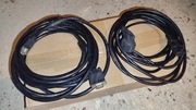 Zestaw kabli do komputera: zasilający + kabel VGA-VGA  (5m + 5m)