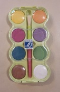 paleta farb akwarelowych+pędzel Lefranc&Bourgeois