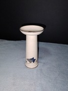 Świecznik z kamionki w kremowym kolorze DENMARK