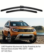 Wycieraczki szyby przedniej Dacia Duster Renault MK2 2017-2023, 24"+45.72cm