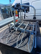 Bagażnik rowerowy na hak na 4 rowery odchylany 