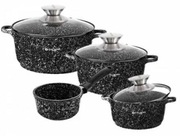 Garnki marmurkowe z rondelkiem 