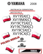 KSIAZKA SERWISOWA YAMAHA XV 1900 STRATOLINER ROADLINER 2011r j.POLSKI