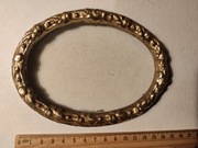 Przedwojenna owalna ramka z szybką