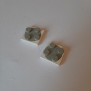 Lego 3680c01  Turntable 2 x 2 Plate with Old Light Gray Top (3680 / 3679) 