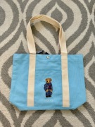 Torba Shopper Ralph Lauren Polo Bear Błękitna
