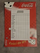 Karta wyników do gry w kości Coca-Cola 