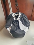 Pokrowiec na kask narciarski XL/XXL poliester z lycra czarny biały