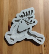 Forma silikonowa masa cukrowa Renifer Święta 