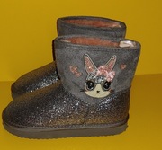 H&m buty 28/29 ocieplane nowe, brokatowe cudowne