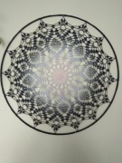 Łapacz snów mandala 60cm szydełko rękodzieło