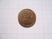 Polska moneta 2 gr groszy 2003