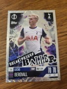 MATCH ATTAX EXTRA 2024/25 BREAKTHROUGH BALLER 194 LUCAS BERGVALL TOTTENHAM