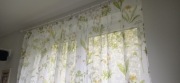 Komplet 2 firanki Bonprix jak Ikea taśma wzór kwiatowy łąkowy 145x144 cm