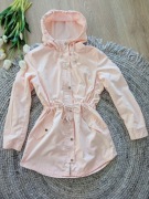 Wiosenna kurtka parka M 38 pudrowy róż 