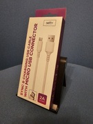 Nowy kabel usb-c do micro usb 1m 2A biały 