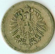 5 PFENNIG 1875 A - ładny stan !!!