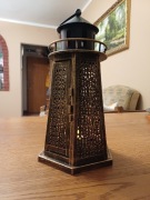 Oryginalny duży lampion w kształcie latarni morskiej morska